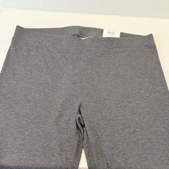 π Style & Co Ribbed Leggings Charcoal Heather Large Super Soft Mid-Rise Stretch - Picture 3 of 16